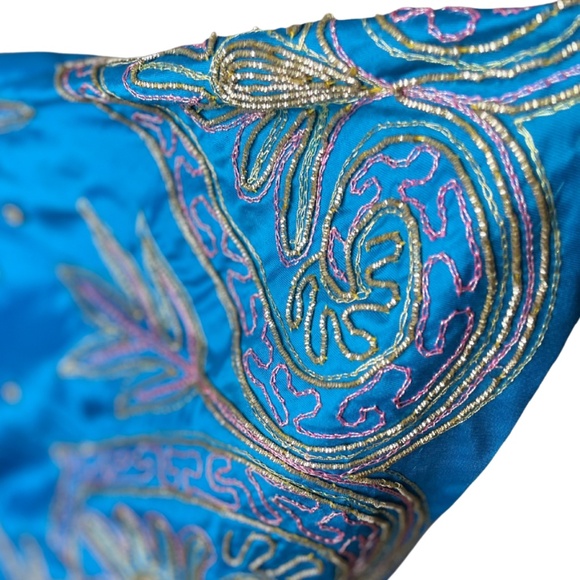 Blue Lengha with Dupatta - Picture 15 of 15